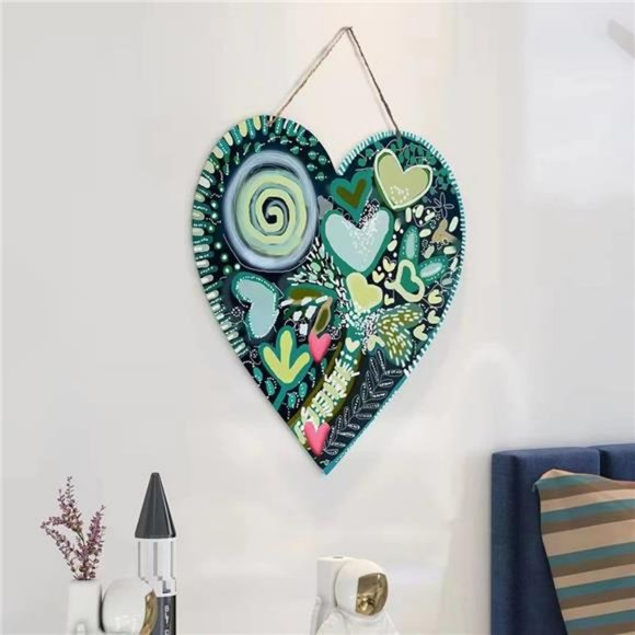 Wall Decor Front Porch Decor Farmhouse Metal Heart Wall Decor With A
